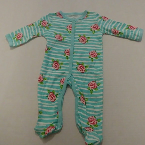 Mini Muffin Striped & Floral One Piece Outfit - Picture 2 of 8